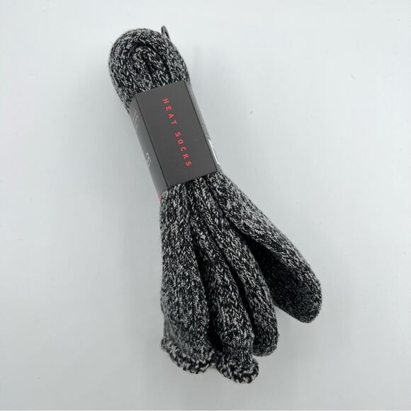 Spyder Heat Heathered Grey Socks With Spyder Logo Patch Men's Size 6-12 - Picture 4 of 6